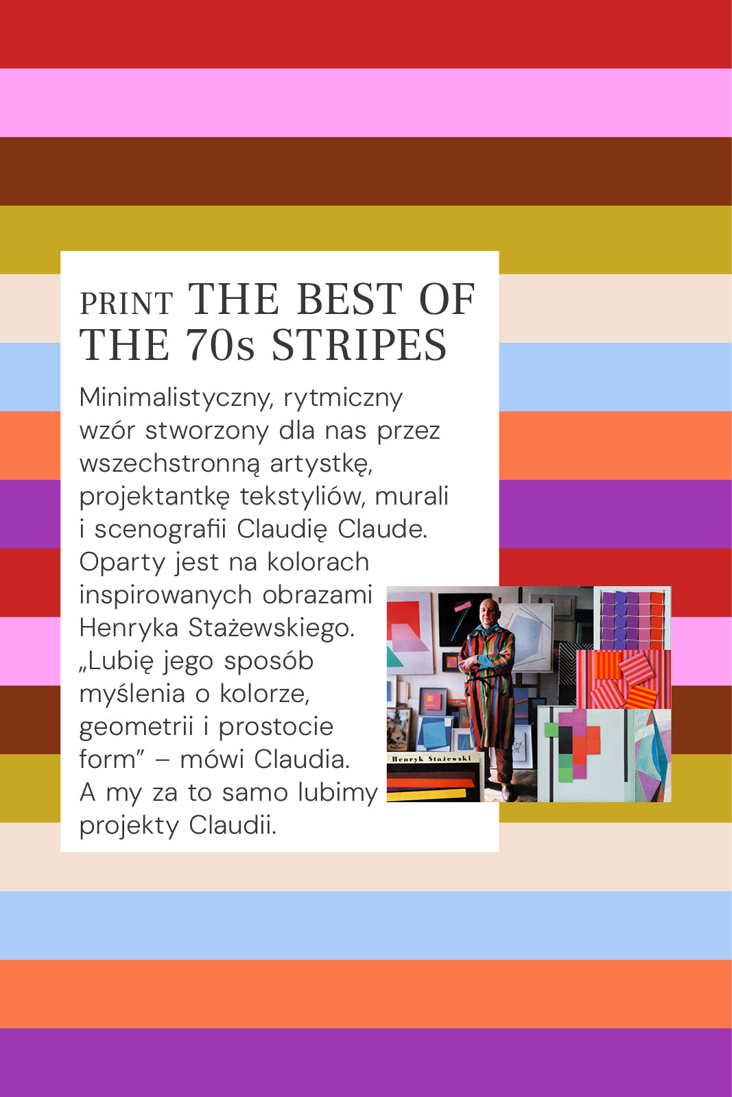 AGE OF AQUARIUS print The Best of the 70s Stripes