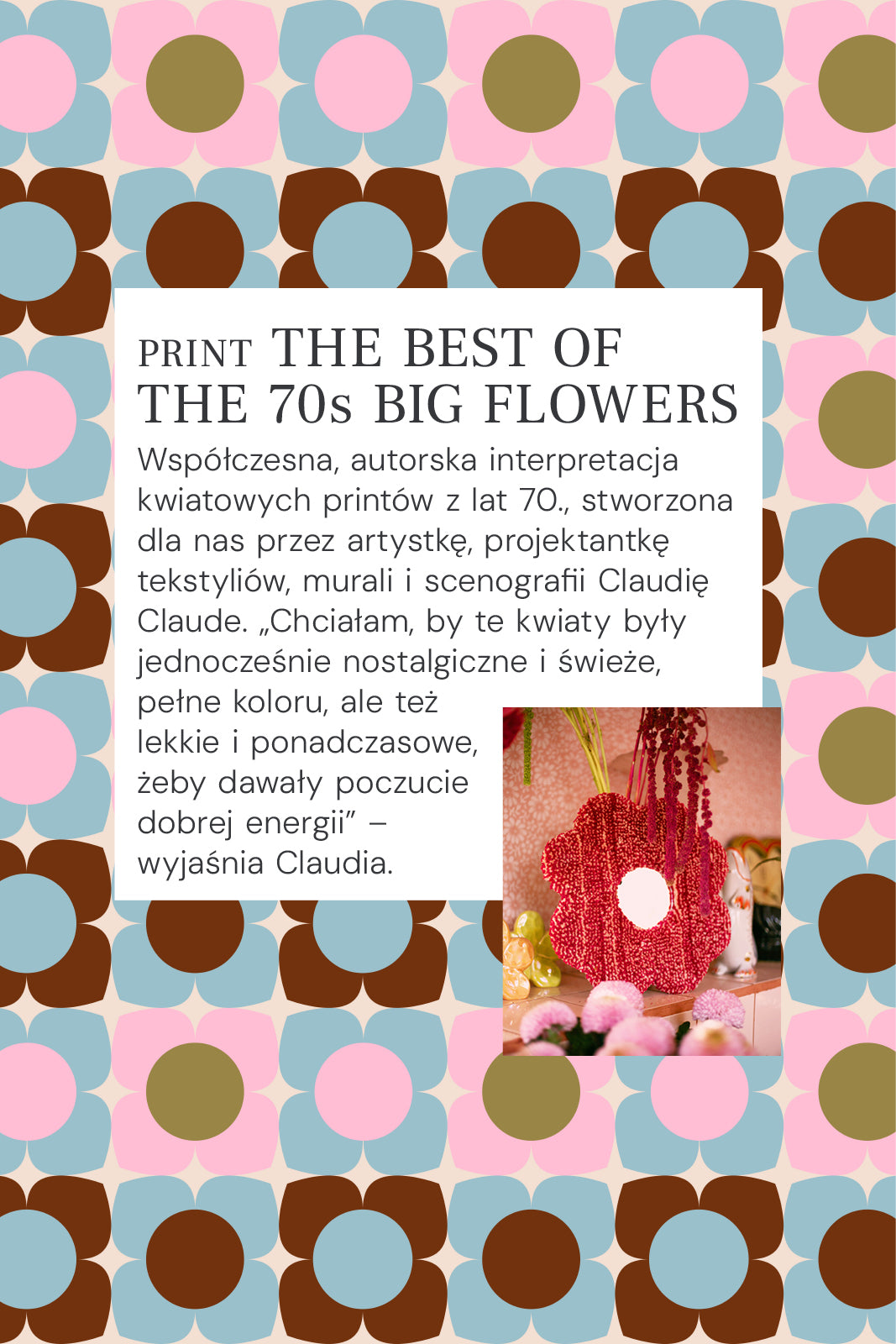 SAFARISKA print The Best of the 70s Big Flowers