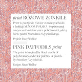 Różowe żonkile – print inspirowany motywami kwiatowymi i pastelowymi barwami Stanisława Wyspiańskiego